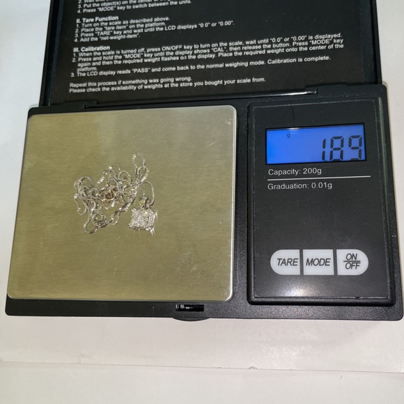 Solid 14K White Gold Designer Endless Diamond Natural Pendant Chain Necklace - Picture 10 of 17